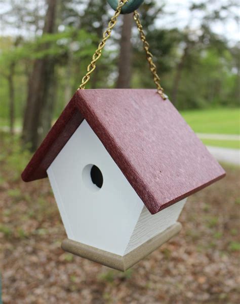 mount bird house under metal awning|hanging a birdhouse above ground.